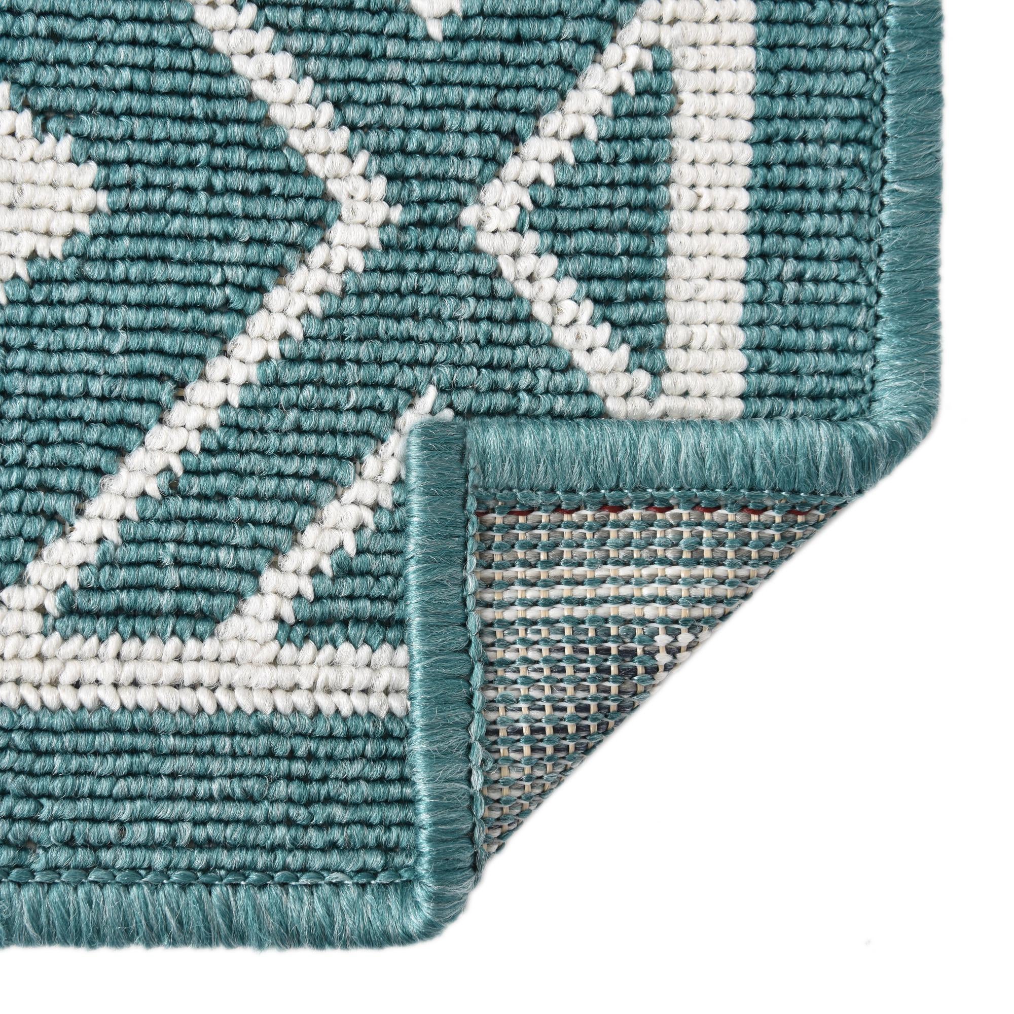 2' x 8' Easy-Clean Lattice Indoor / Outdoor Runner Rug