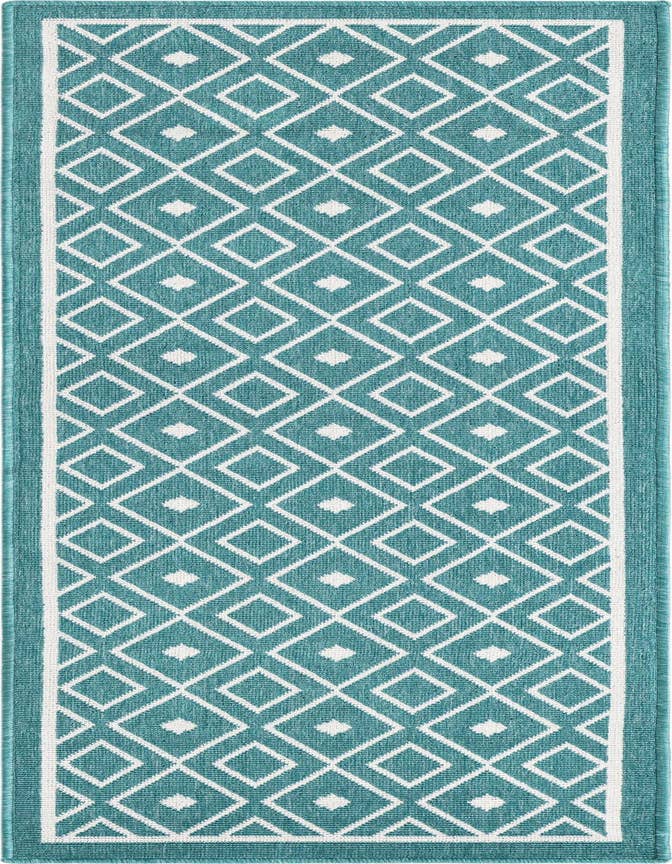 Detail image of 2' x 6' Easy-Clean Lattice Indoor / Outdoor Runner Rug