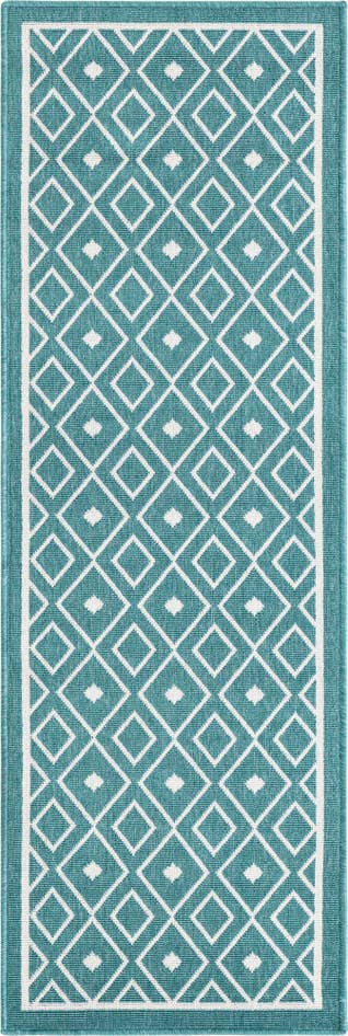 Detail image of 2' x 6' Easy-Clean Lattice Indoor / Outdoor Runner Rug