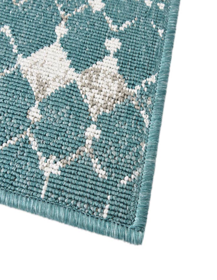 Detail image of 2' x 8' Washable Lattice Indoor / Outdoor Runner Rug