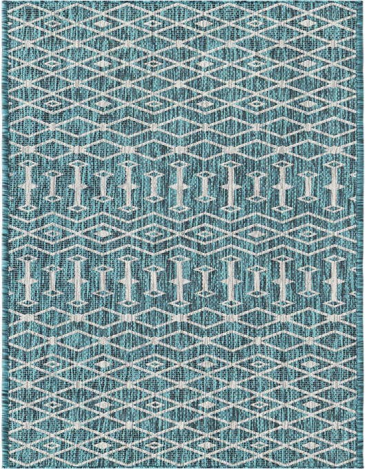Detail image of 2' x 8' Easy-Clean Lattice Indoor / Outdoor Runner Rug
