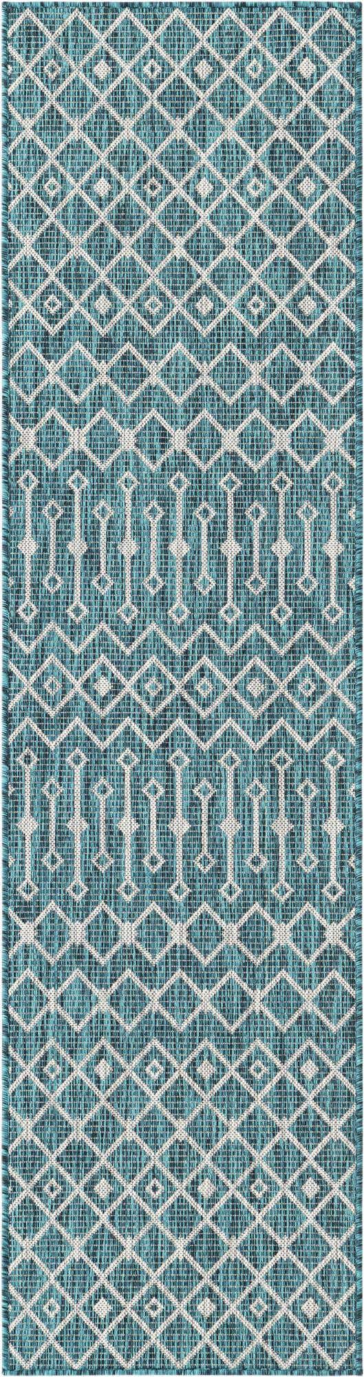 2' x 8' Easy-Clean Lattice Indoor / Outdoor Runner Rug