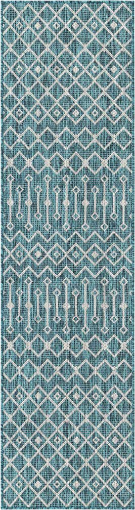 2' x 8' Easy-Clean Lattice Indoor / Outdoor Runner Rug