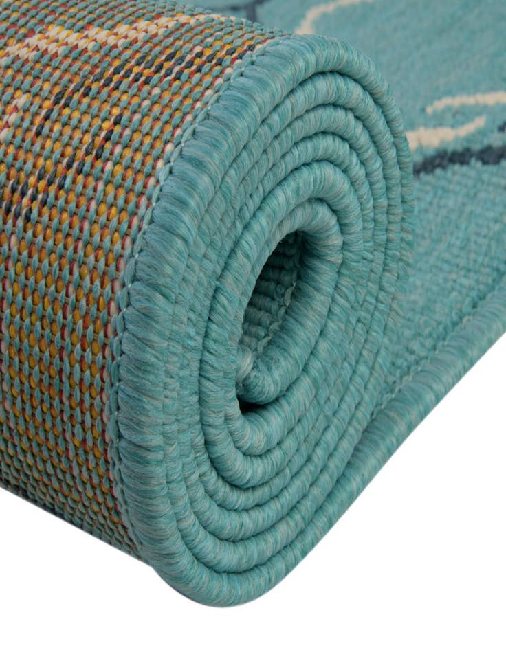 Detail image of 2' x 6' Washable Lattice Indoor / Outdoor Runner Rug