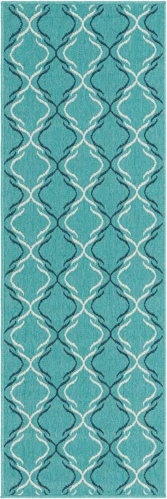 60cm x 185cm Easy-Clean Lattice Indoor / Outdoor Runner Rug