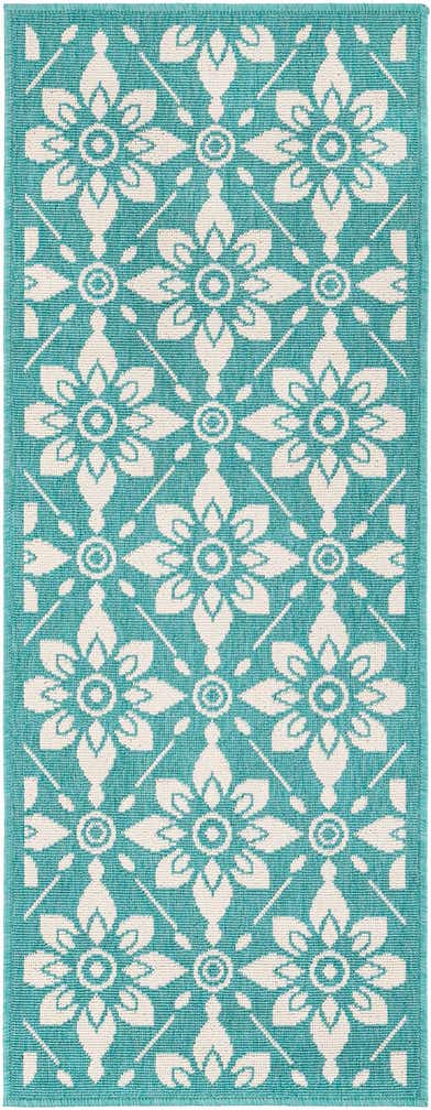 2' x 5' Easy-Clean Lattice Indoor / Outdoor Runner Rug