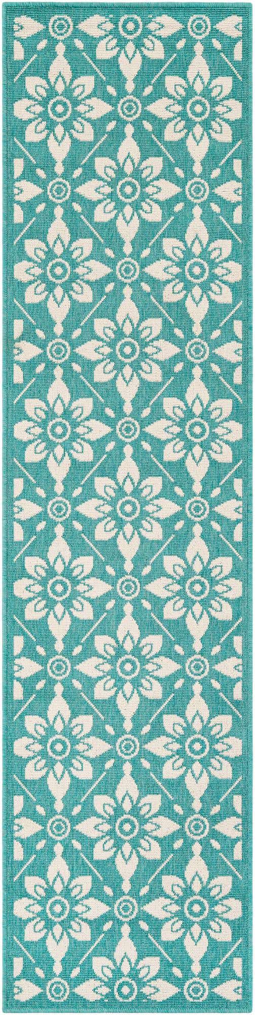 2' x 8' Easy-Clean Lattice Indoor / Outdoor Runner Rug