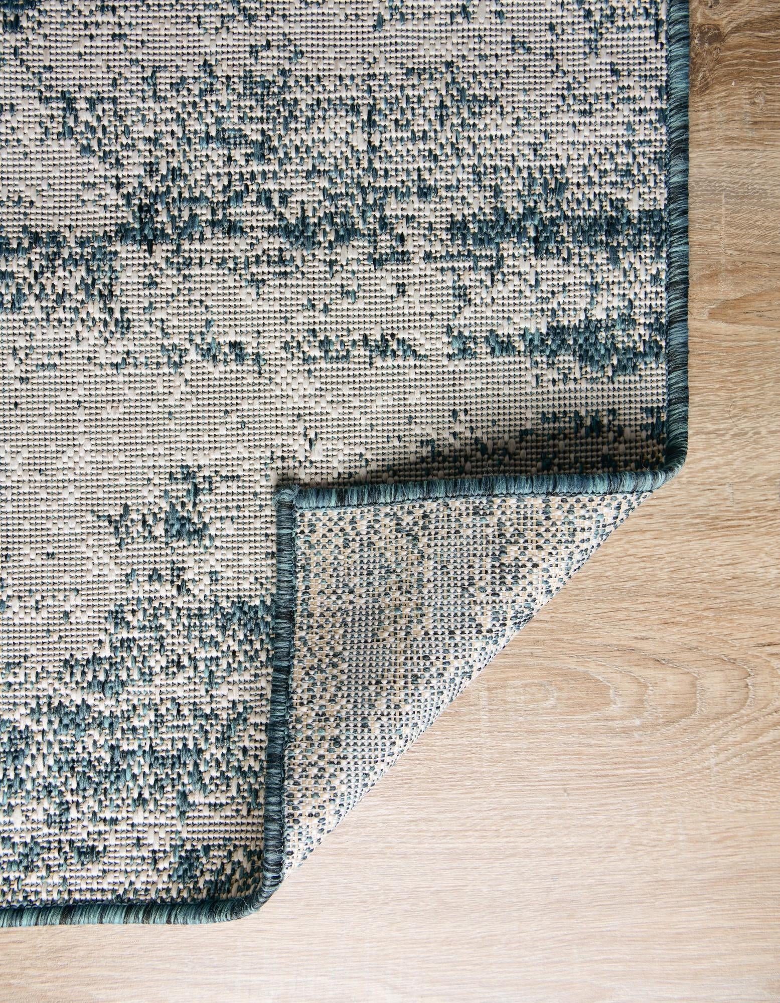 2' x 6' Easy-Clean Modern Indoor / Outdoor Runner Rug