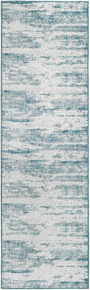 Detail image of 2' 7 x 10' Easy-Clean Modern Indoor / Outdoor Runner Rug