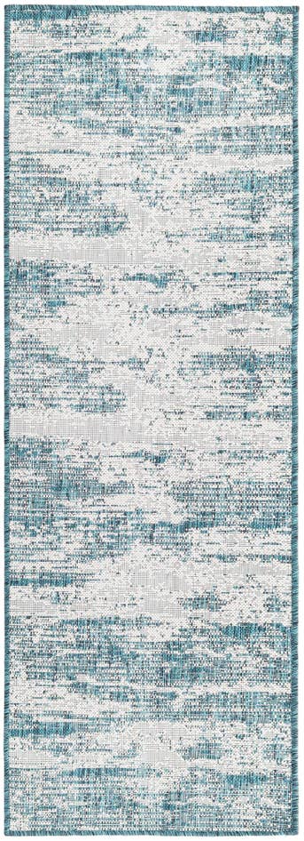 Detail image of 2' x 6' Easy-Clean Modern Indoor / Outdoor Runner Rug