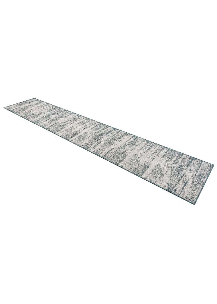2' 7 x 14' Easy-Clean Modern Indoor / Outdoor Runner Rug