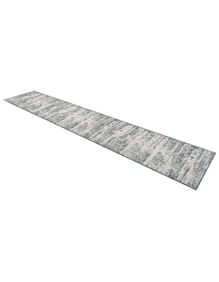 2' 7 x 14' Easy-Clean Modern Indoor / Outdoor Runner Rug
