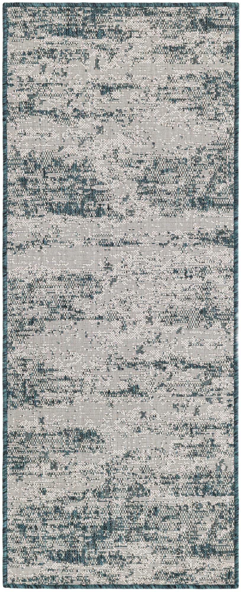 Primary image 2' x 5'  Washable Modern Indoor / Outdoor Runner Rug