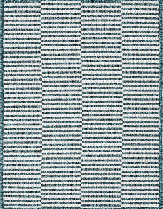 Detail image of 2' x 6' Easy-Clean Ribbon Indoor / Outdoor Runner Rug