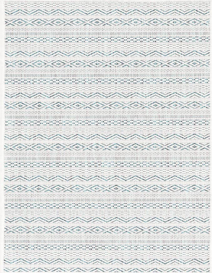Detail image of 2' x 6' Easy-Clean Ribbon Indoor / Outdoor Runner Rug