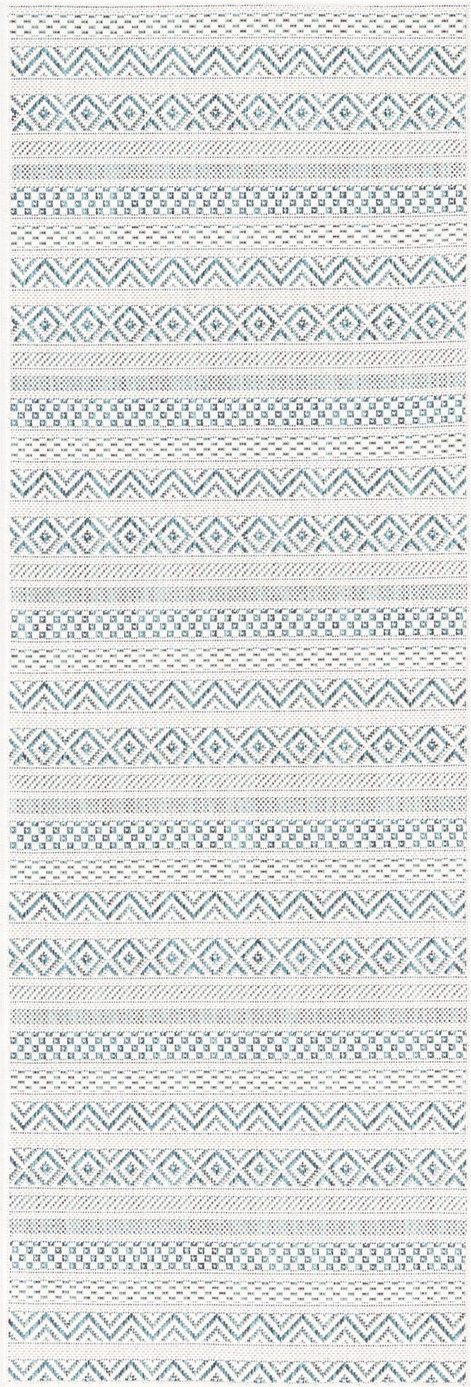 2' x 6' Washable Ribbon Indoor / Outdoor Runner Rug