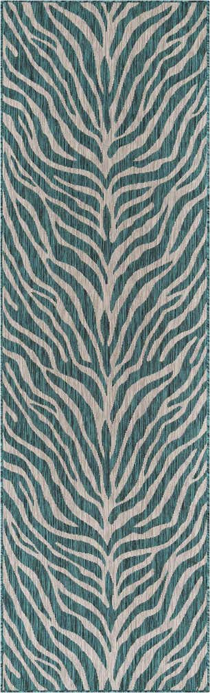 2' 7 x 10' Easy-Clean Safari Indoor / Outdoor Runner Rug