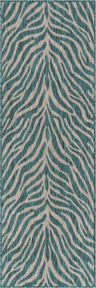 Detail image of 2' x 6' Easy-Clean Safari Indoor / Outdoor Runner Rug