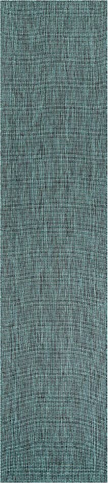 Detail image of 2' 7 x 12' Easy-Clean Solid Indoor / Outdoor Runner Rug