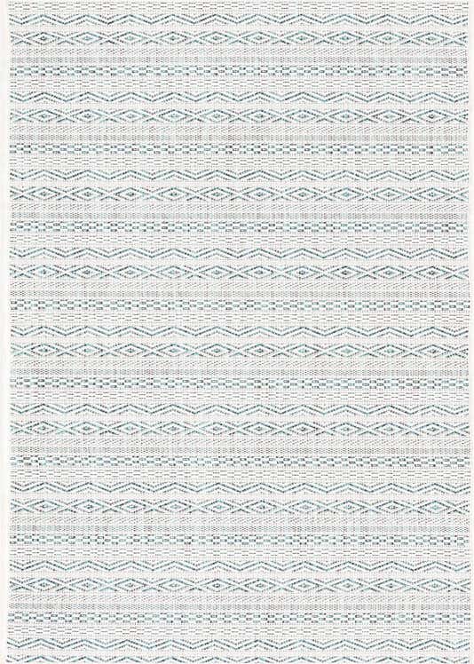 2' x 8' Easy-Clean Striped Indoor / Outdoor Runner Rug