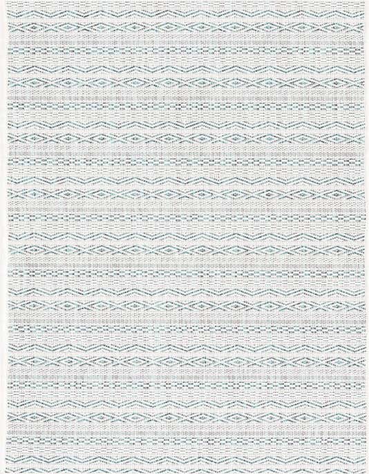 2' x 8' Easy-Clean Striped Indoor / Outdoor Runner Rug