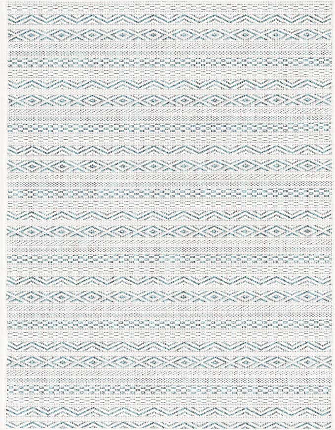 2' x 6' Easy-Clean Striped Indoor / Outdoor Runner Rug