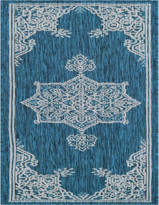 2' x 6' Easy-Clean Traditional Indoor / Outdoor Runner Rug