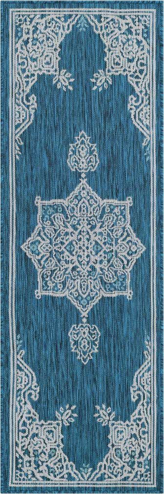 2' x 6' Easy-Clean Traditional Indoor / Outdoor Runner Rug