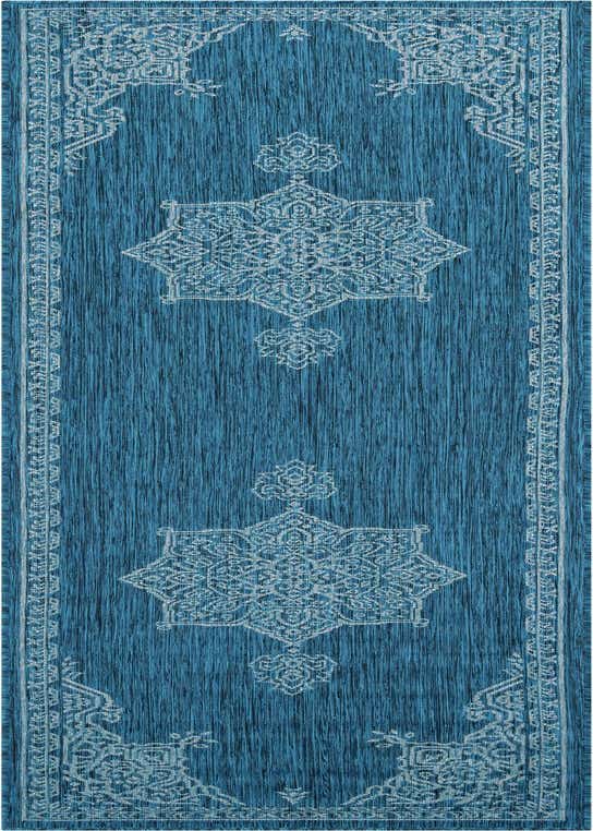 2' 7 x 10' Easy-Clean Traditional Indoor / Outdoor Runner Rug