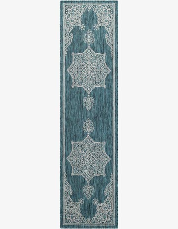 2' x 8' Easy-Clean Traditional Indoor / Outdoor Runner Rug