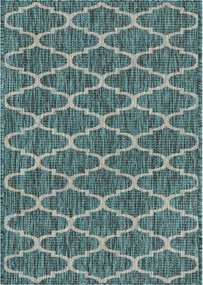 2' x 6' Easy-Clean Trellis Indoor / Outdoor Runner Rug
