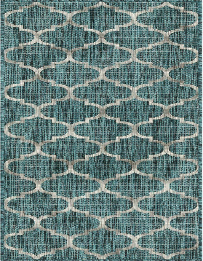 Detail image of 2' x 6' Easy-Clean Trellis Indoor / Outdoor Runner Rug