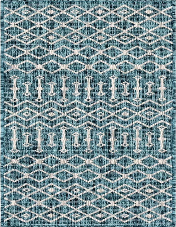 Detail image of 2' x 6' Easy-Clean Trellis Indoor / Outdoor Runner Rug