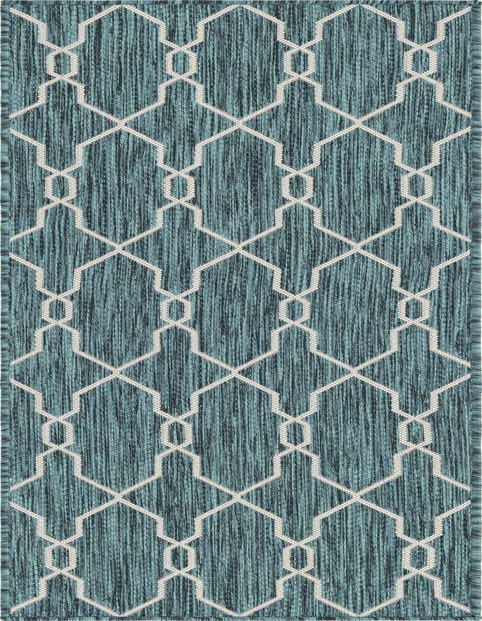 2' x 6' Easy-Clean Trellis Indoor / Outdoor Runner Rug