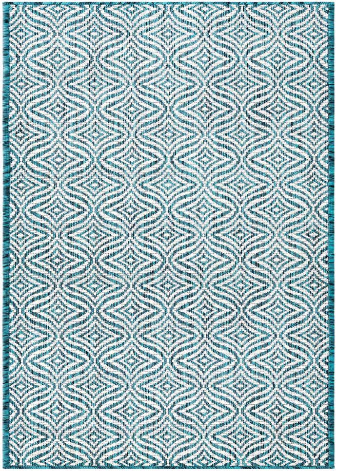 2' x 6' Easy-Clean Trellis Indoor / Outdoor Runner Rug