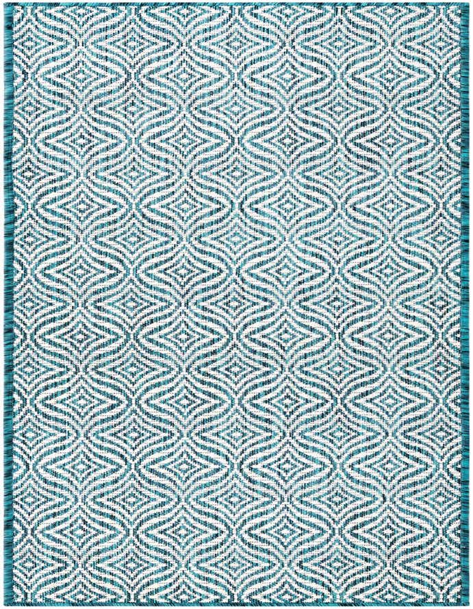 2' x 6' Easy-Clean Trellis Indoor / Outdoor Runner Rug