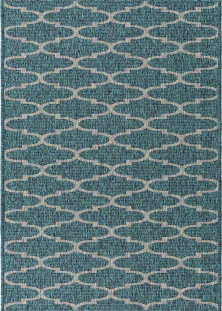 2' 7 x 12' Easy-Clean Trellis Indoor / Outdoor Runner Rug