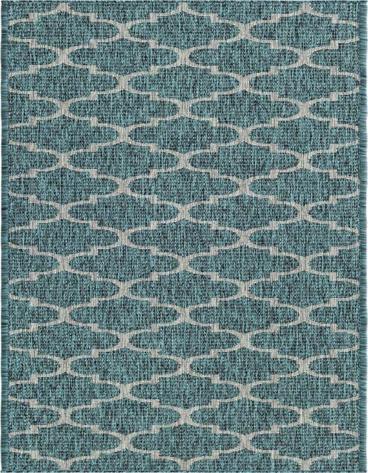 Detail image of 2' x 8' Easy-Clean Trellis Indoor / Outdoor Runner Rug