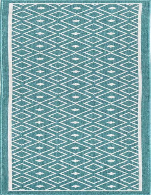 2' x 8' Easy-Clean Trellis Indoor / Outdoor Runner Rug
