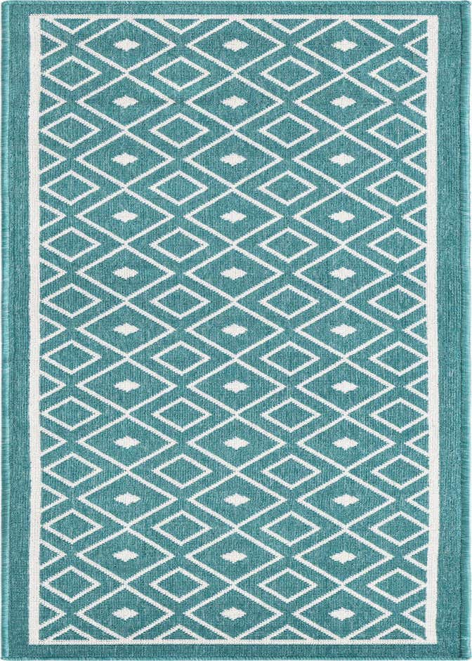 2' x 6' Easy-Clean Trellis Indoor / Outdoor Runner Rug