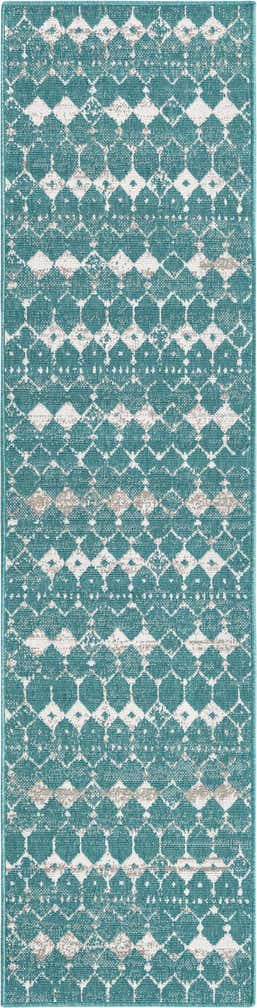 2' x 8' Easy-Clean Trellis Indoor / Outdoor Runner Rug