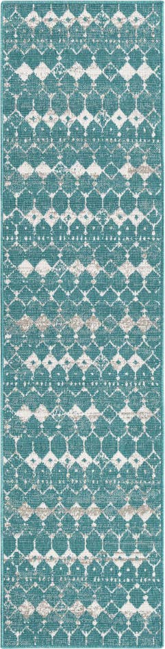 Detail image of 2' x 8' Easy-Clean Trellis Indoor / Outdoor Runner Rug
