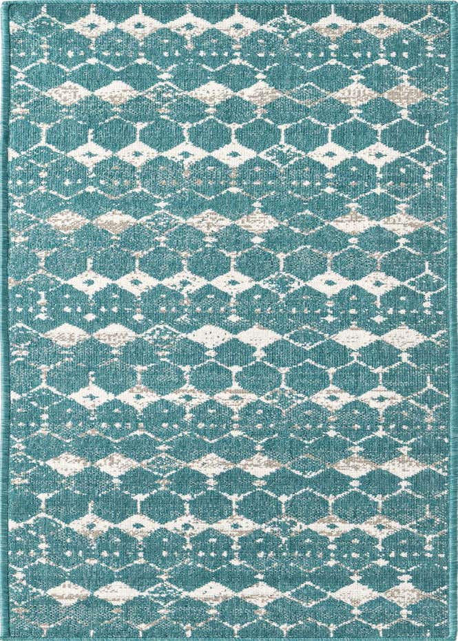 2' x 6' Easy-Clean Trellis Indoor / Outdoor Runner Rug