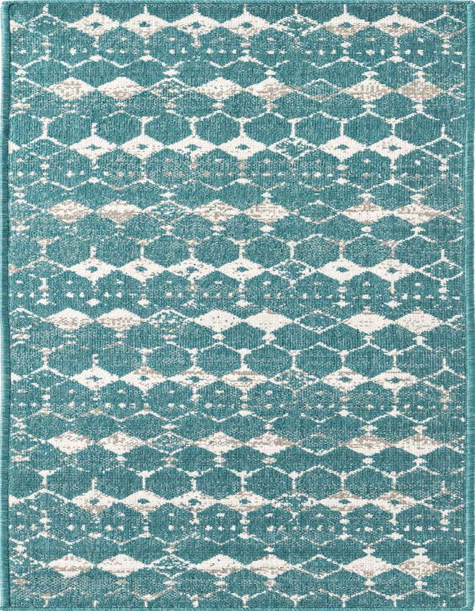 2' x 6' Easy-Clean Trellis Indoor / Outdoor Runner Rug