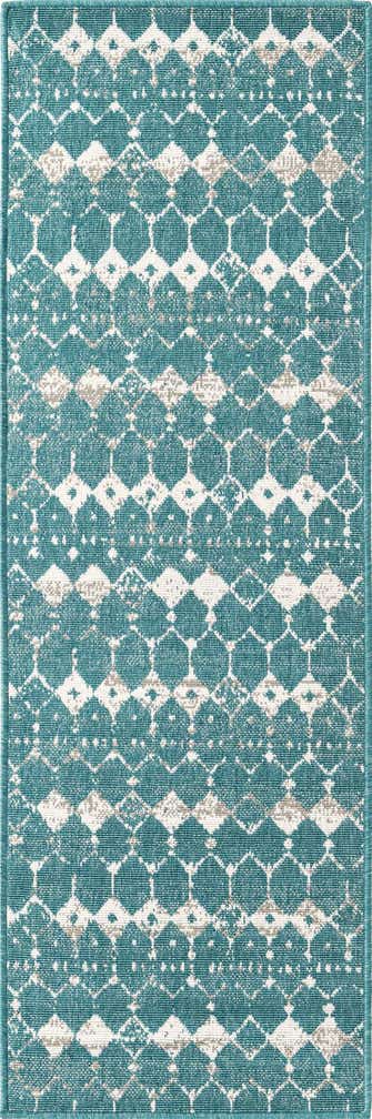 2' x 6' Easy-Clean Trellis Indoor / Outdoor Runner Rug