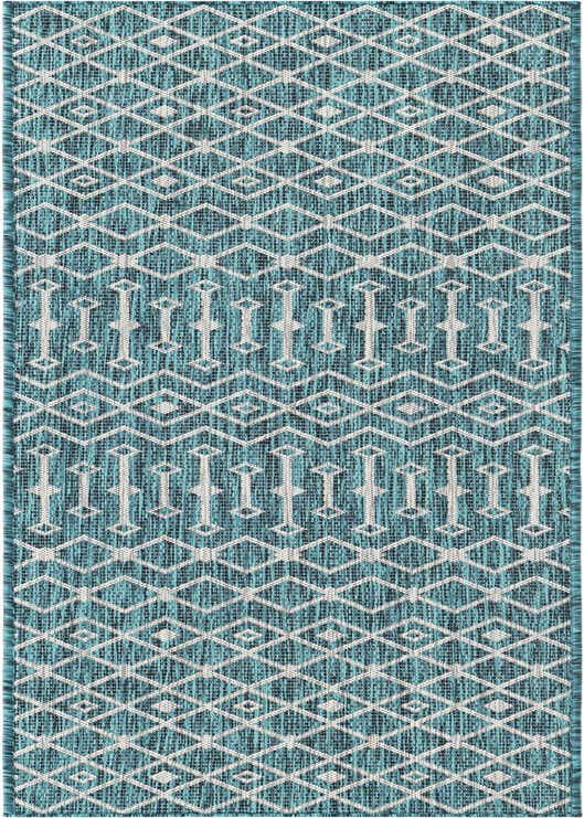 2' x 8' Easy-Clean Trellis Indoor / Outdoor Runner Rug