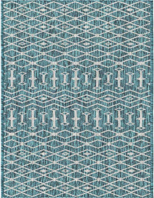 2' x 8' Easy-Clean Trellis Indoor / Outdoor Runner Rug