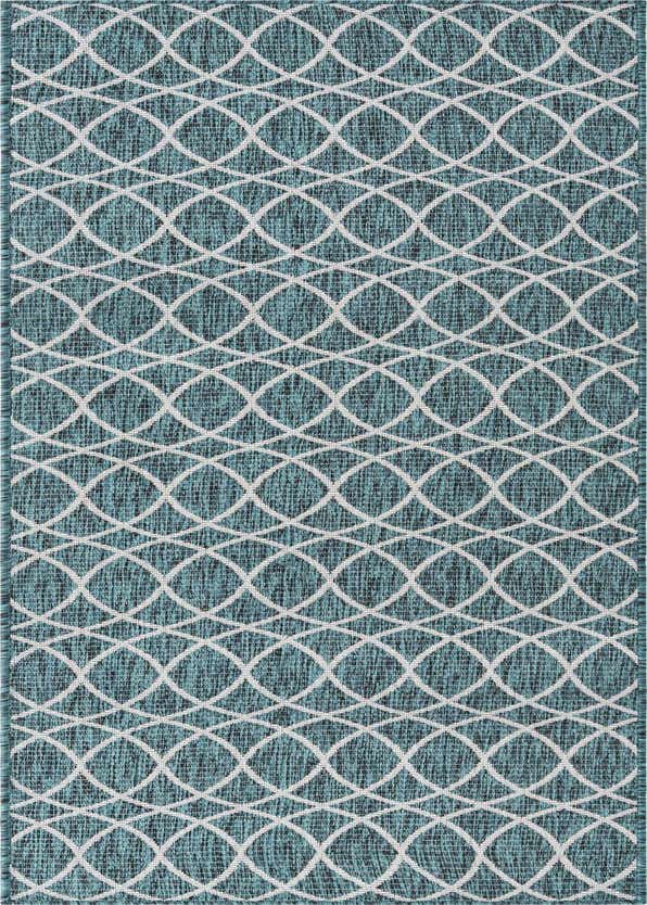3' x 10' Easy-Clean Trellis Indoor / Outdoor Runner Rug