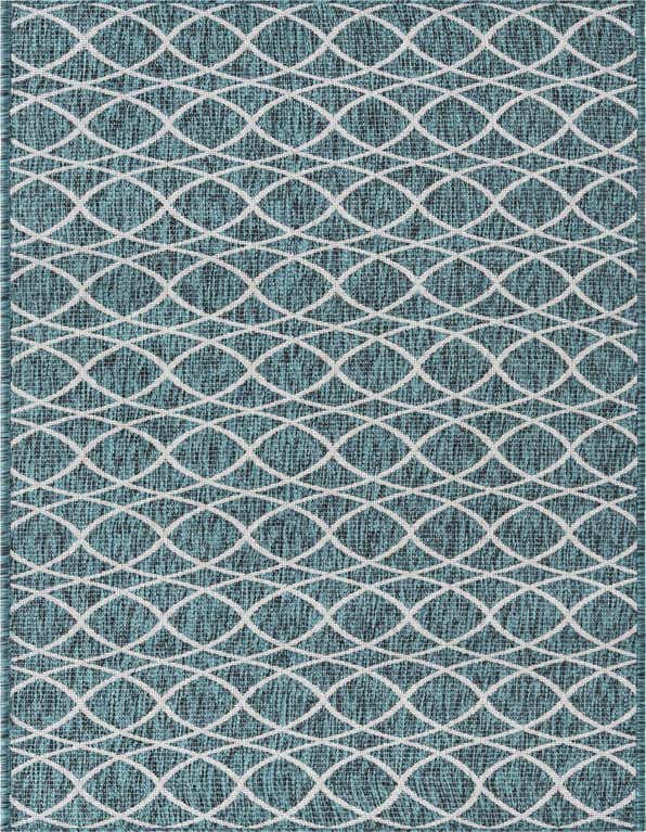 3' x 10' Easy-Clean Trellis Indoor / Outdoor Runner Rug