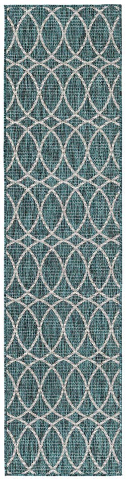 Detail image of 2' x 7' 10 Easy-Clean Trellis Indoor / Outdoor Runner Rug